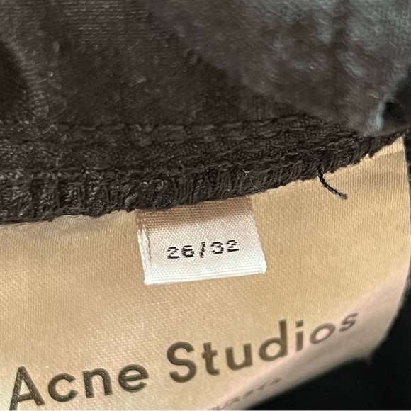 Acne Studio Boy Black Stretch Denim Jeans Women’s Size 30 - Picture 6 of 6